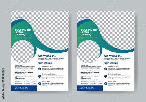 Corporate healthcare and medical a4 flyer design template Dental and Medical Related Flyer Design Template Corporate healthcare and medical flyer or poster	