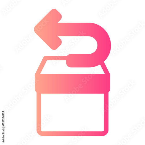 return gradient icon