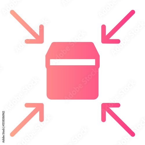 Shrinkage gradient icon