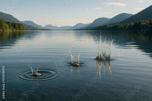 Skipping Stones – Childhood Moments and Gentle Ripples on Water