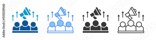 Marketing Icon Set Multiple Style Collection