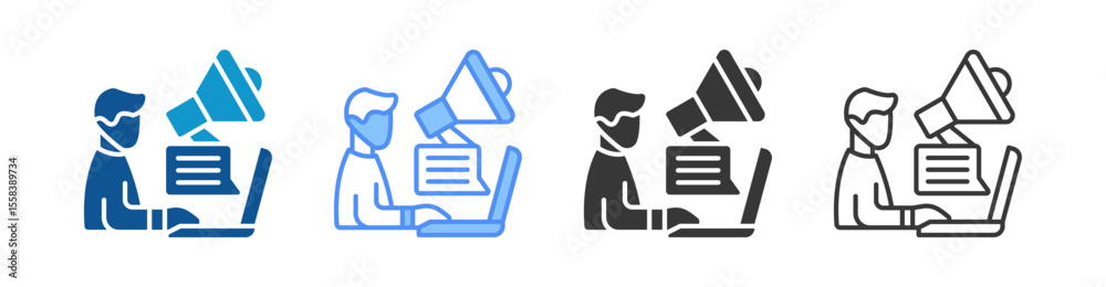 Marketing Agency Icon Set Multiple Style Collection Marketing Agency Icon Set Multiple Style Collection