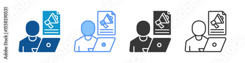 Freelancer Icon Set Multiple Style Collection