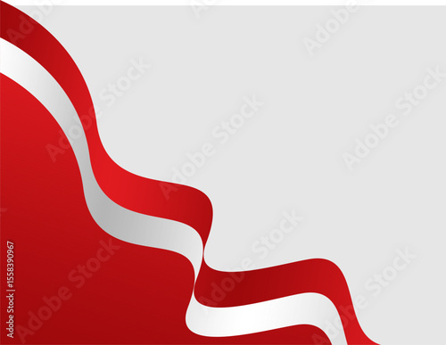 Abstract Waving Ribbon Illustration Art