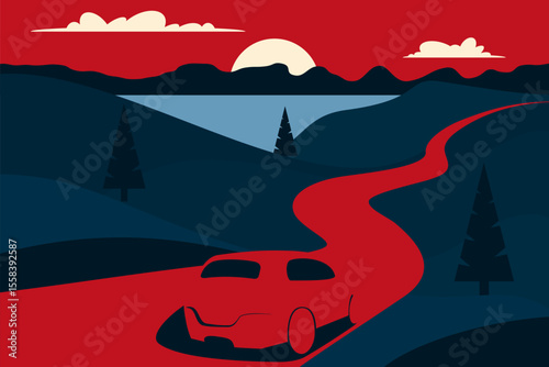 car on the road