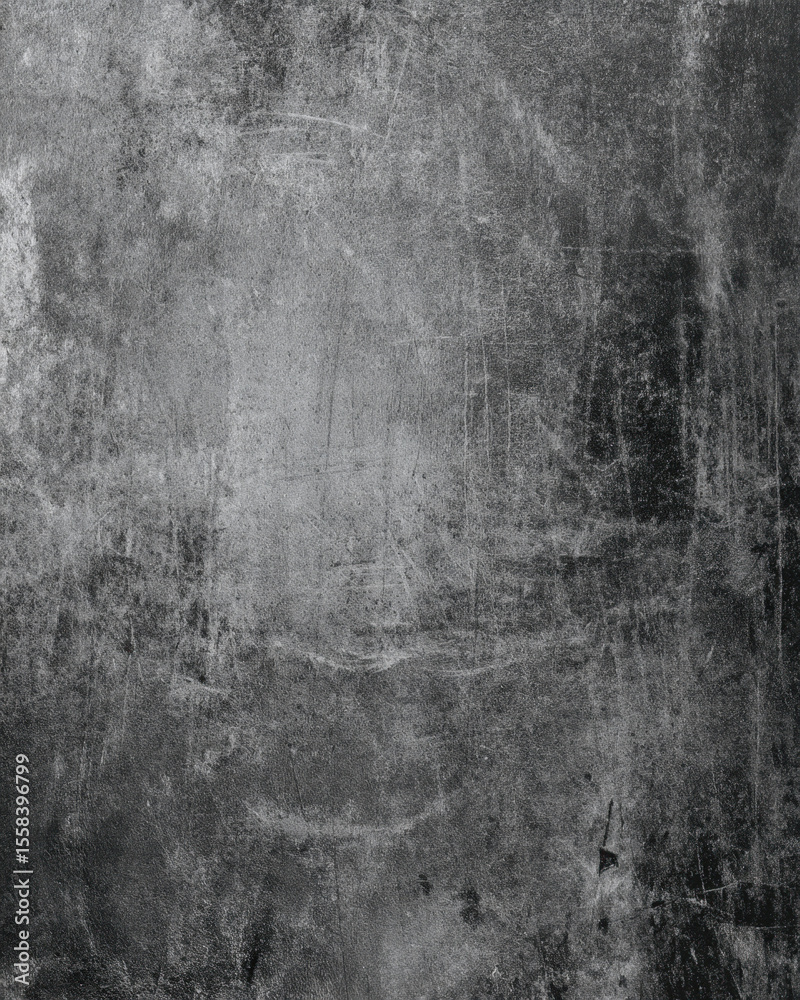 Fototapeta premium Dramatic black concrete wall with dark gray texture for dynamic background design