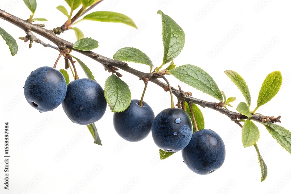 blueberries on a branch blueberries on a branch