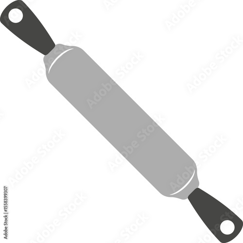Vector icon of a rolling pin.
