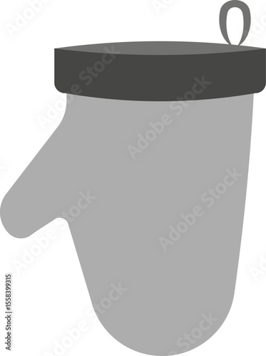 Vector icon of a cooking mitt.