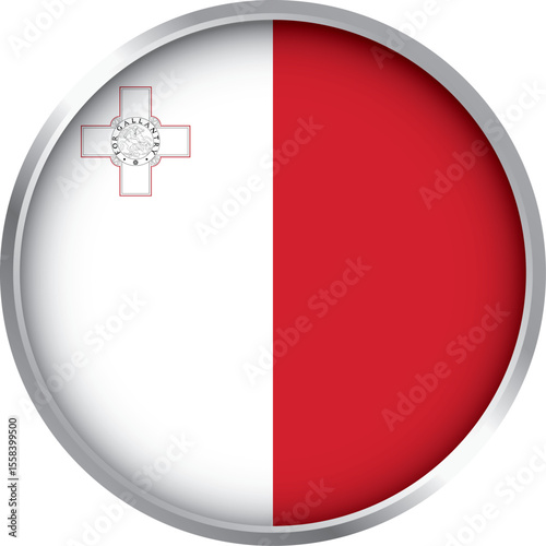 circular icon of malta national flag with george cross, white and red vertical design and silver border
Free Download circular icon of malta national flag with george cross, white and red vertical design and silver border
- GFXLoad