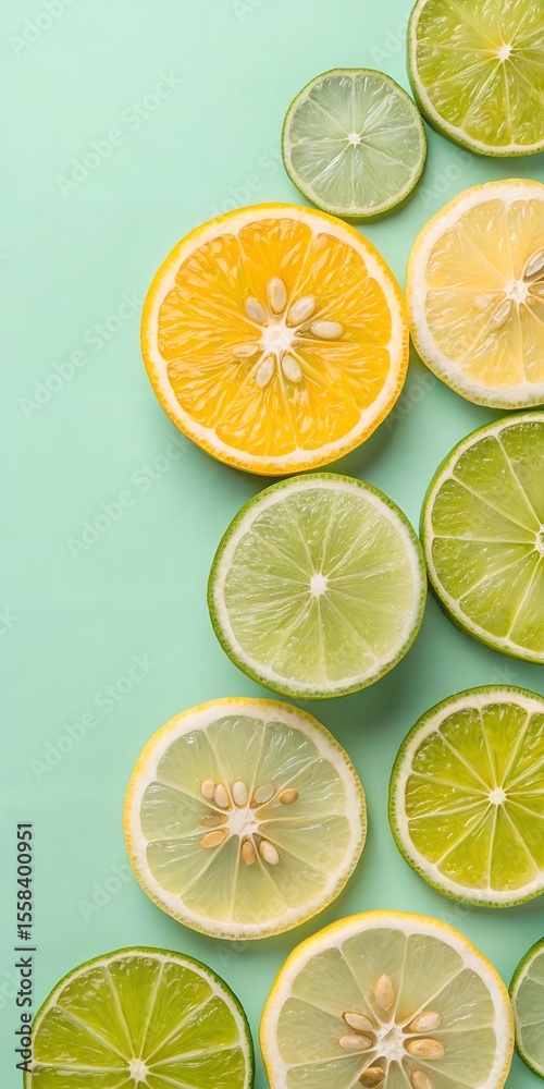 Fototapeta premium lemon and lime