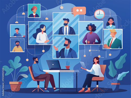 team al lavoro insieme all'intelligenza artificiale 01