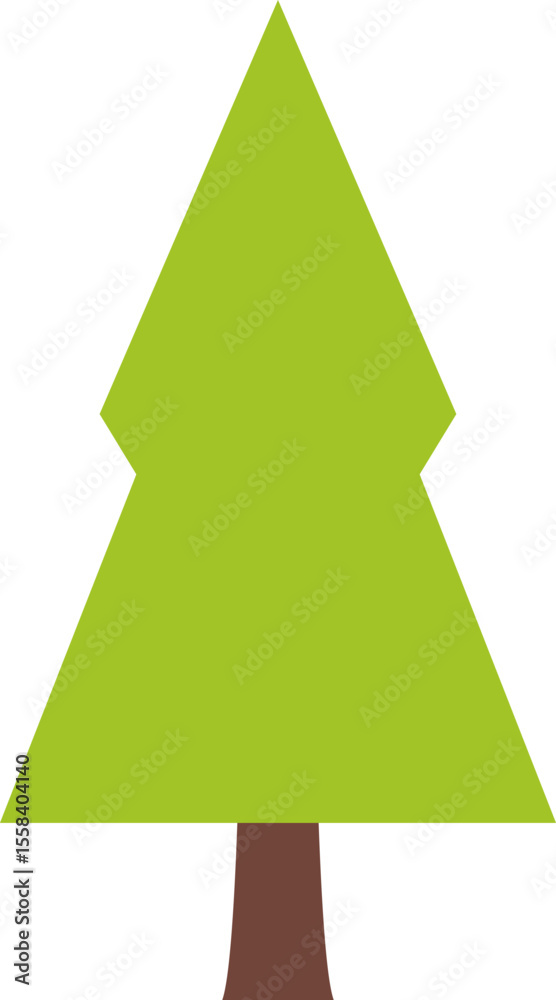 Tree icon, simple silhouettes. Flat trees set, pines, spruces, conifers and deciduous trees. Forest green tree nature plant isolated vector illustration Tree icon, simple silhouettes. Flat trees set, pines, spruces, conifers and deciduous trees. Forest green tree nature plant isolated vector illustration