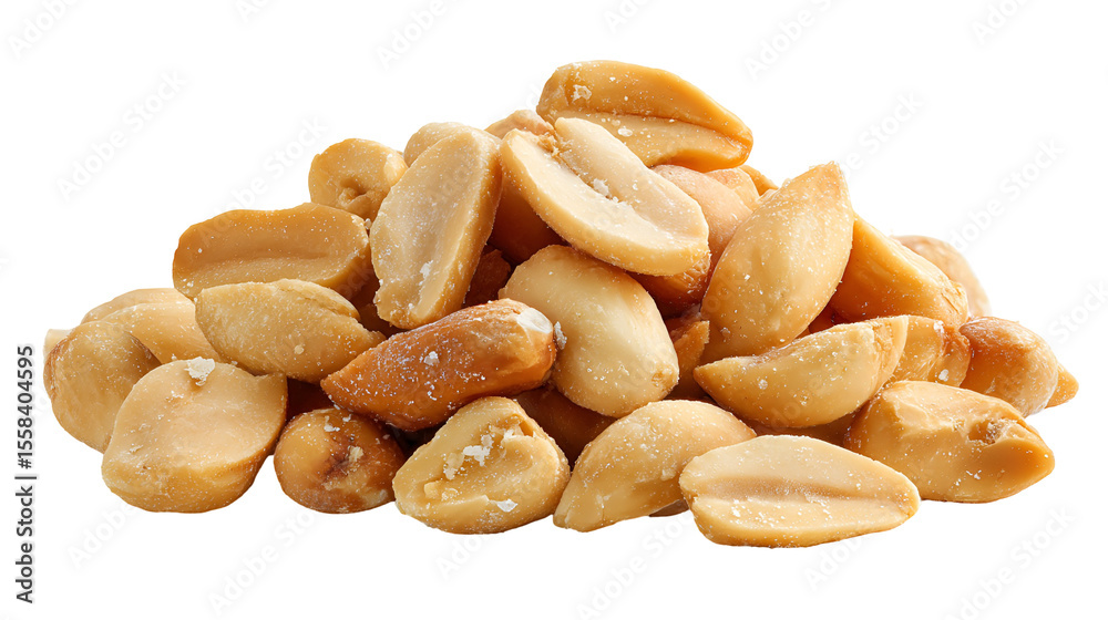 Fototapeta premium Roasted peanuts delicious snack food pile