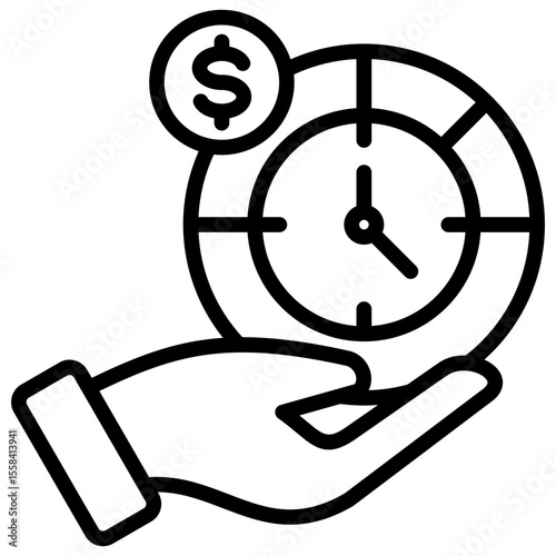 Time Allocation Icon