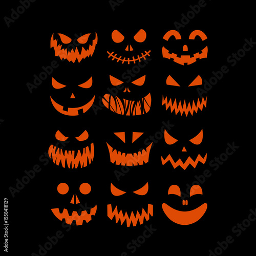 halloween pumpkin vector