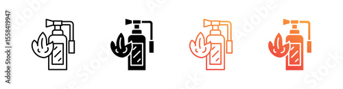 Fire Extinguisher Multiple Style Icon Set 