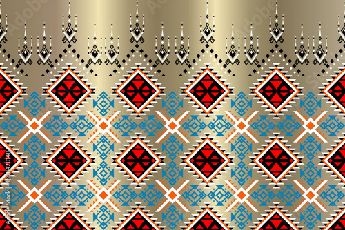 seamless pattern with geometric shapes