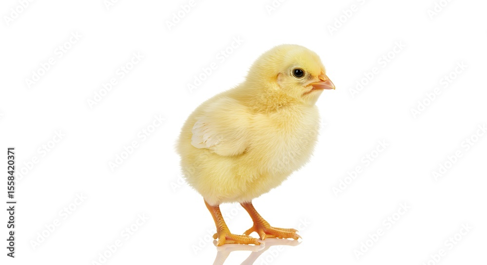 Obraz premium Adorable Fluffy Yellow Chick