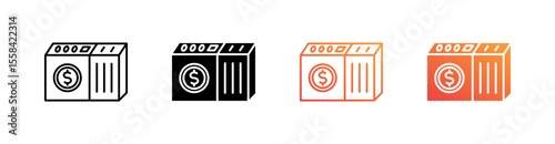 Money Laundering Multiple Style Icon Set 