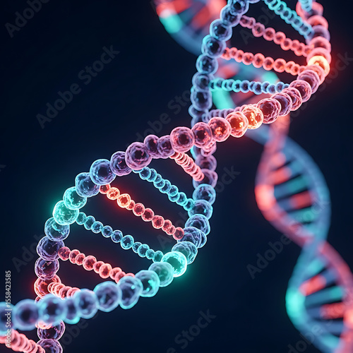 Illuminating the Double Helix A 3D Visualization of DNA Structure and Genetic Code