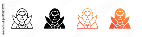 Dracula Multiple Style Icon Set 