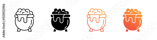 Cauldron Multiple Style Icon Set 