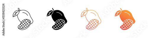 Mango Multiple Style Icon Set 