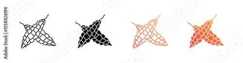 Bitter Gourd Multiple Style Icon Set 