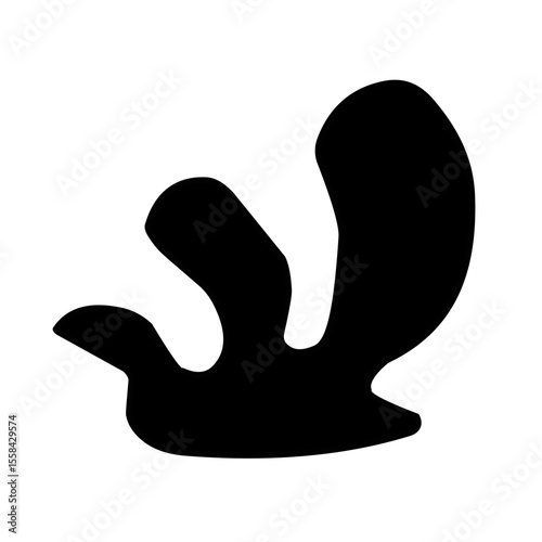 Seaweed vector silhouette