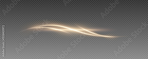 Gold, gold light, wave, wavy, swirl, ray, and effect form elegant PNG visuals. Isolated white transparent style with PNG to create abstract flow and glowing energy in your designs.