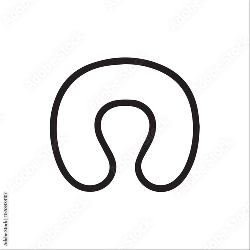 Essential U Shaped Travel Neck Pillow Outline for Comfortable Journeys and Relaxation