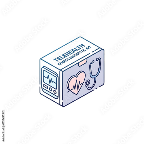 Ultrasound diagnostic kit in labeled box.