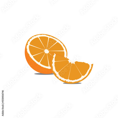 Vibrant Orange Slices Displaying Freshness and Juiciness