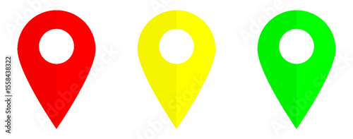 GPS location symbol. map location symbol. Set of map markers. map pin icon. set of map pointers. location pin.