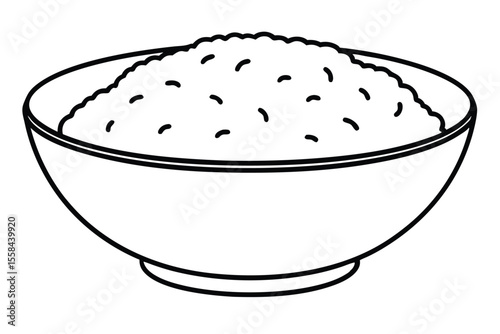A Bowl of Creamy Oatmeal A Simple and Delicious Breakfast