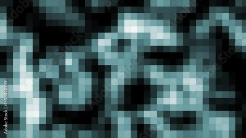 Abstract animation of pixel in dark background. 
