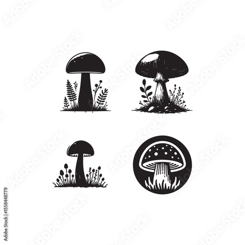 mushroom icons