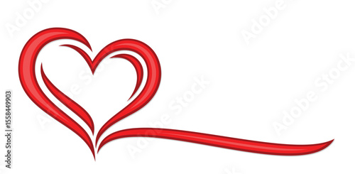 The symbol of a red stylized heart.