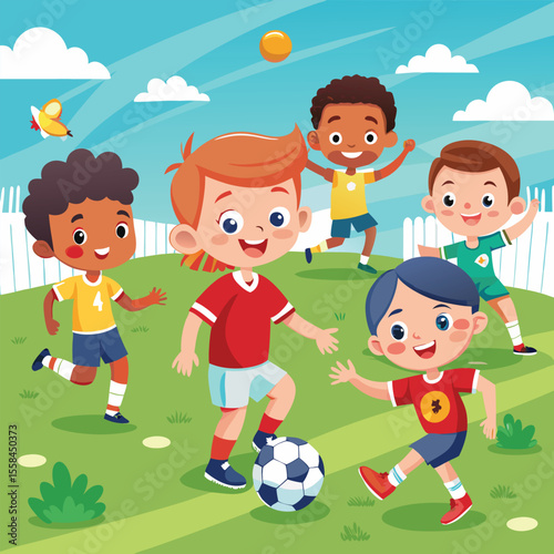 group of children playing