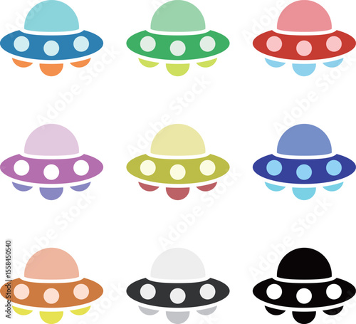 UFO　アイコン　セット	