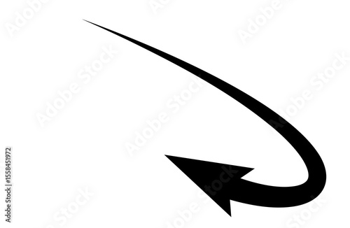 Arrow Set of turn flow arrow sign directions	