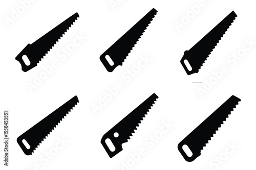 Six Unique Flame Icons Black Fire Symbols for Design Projects