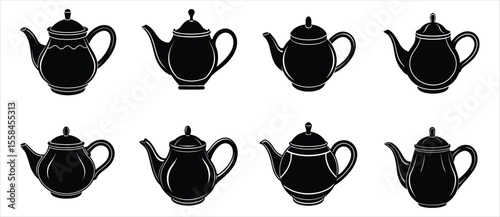 Six Unique Flame Icons Black Fire Symbols for Design Projects