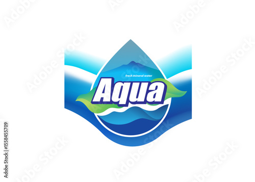 Premium Mineral Water Logo Design | Clean, Fresh, and Natural Branding