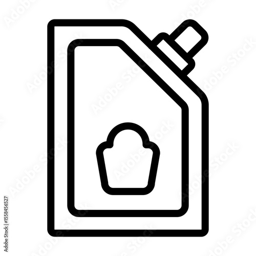 Mustard Packet Vector Line Icon Design
