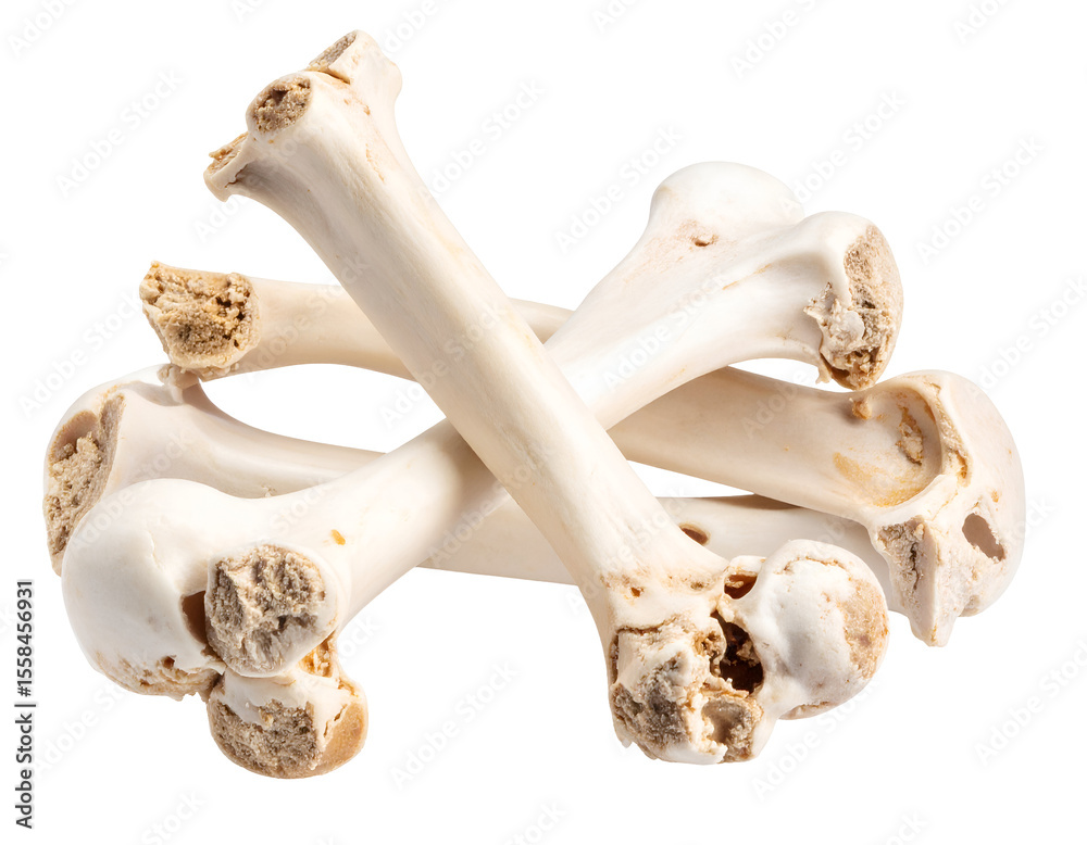 Fototapeta premium A striking arrangement of natural animal bones, revealing their intricate structure and timeless essence.