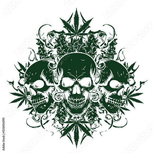 Skulls and weeed