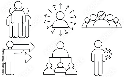 Interactive Leadership Web Banner with Symbolic Keywords