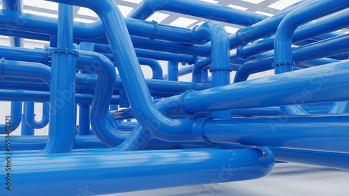 Untitled design - Futuristic key visual representing a blue energy factory